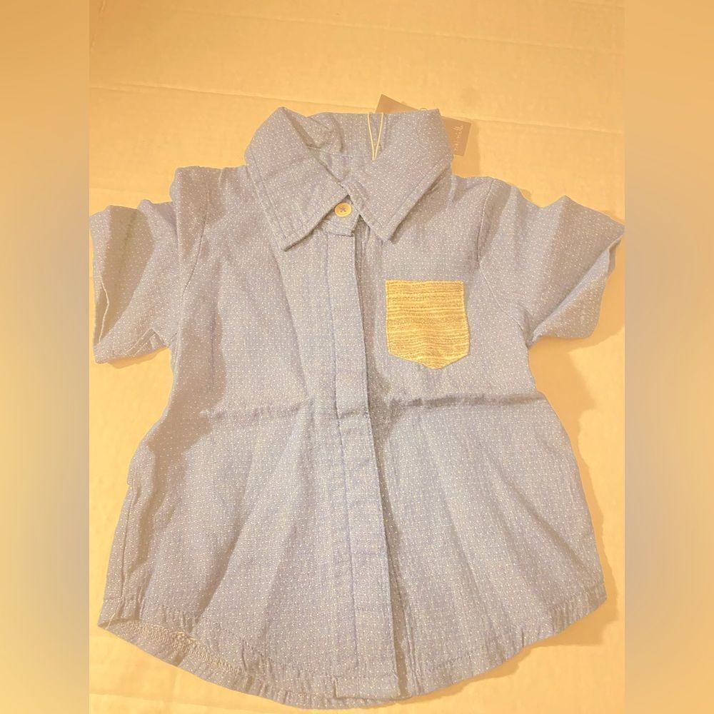 🎊miki miette Baby boy short sleeve shirt 9M🎁